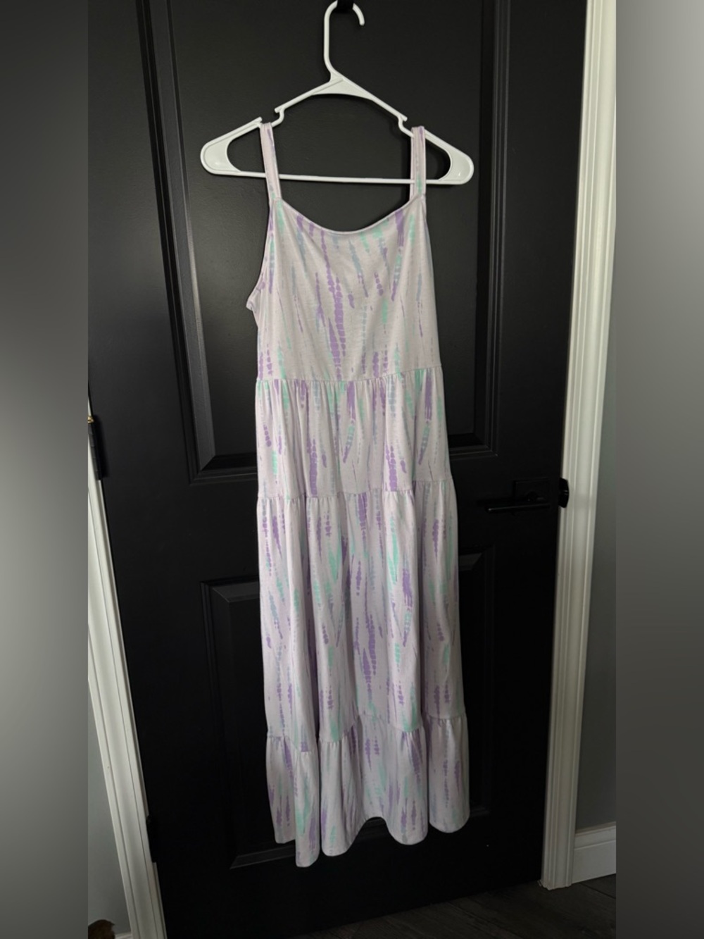 Cat & Jack Lavender and Mint Tie-Dye Tank Top